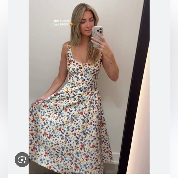 NWT Abercrombie Dylan dress midi floral - Picture 5 of 7
